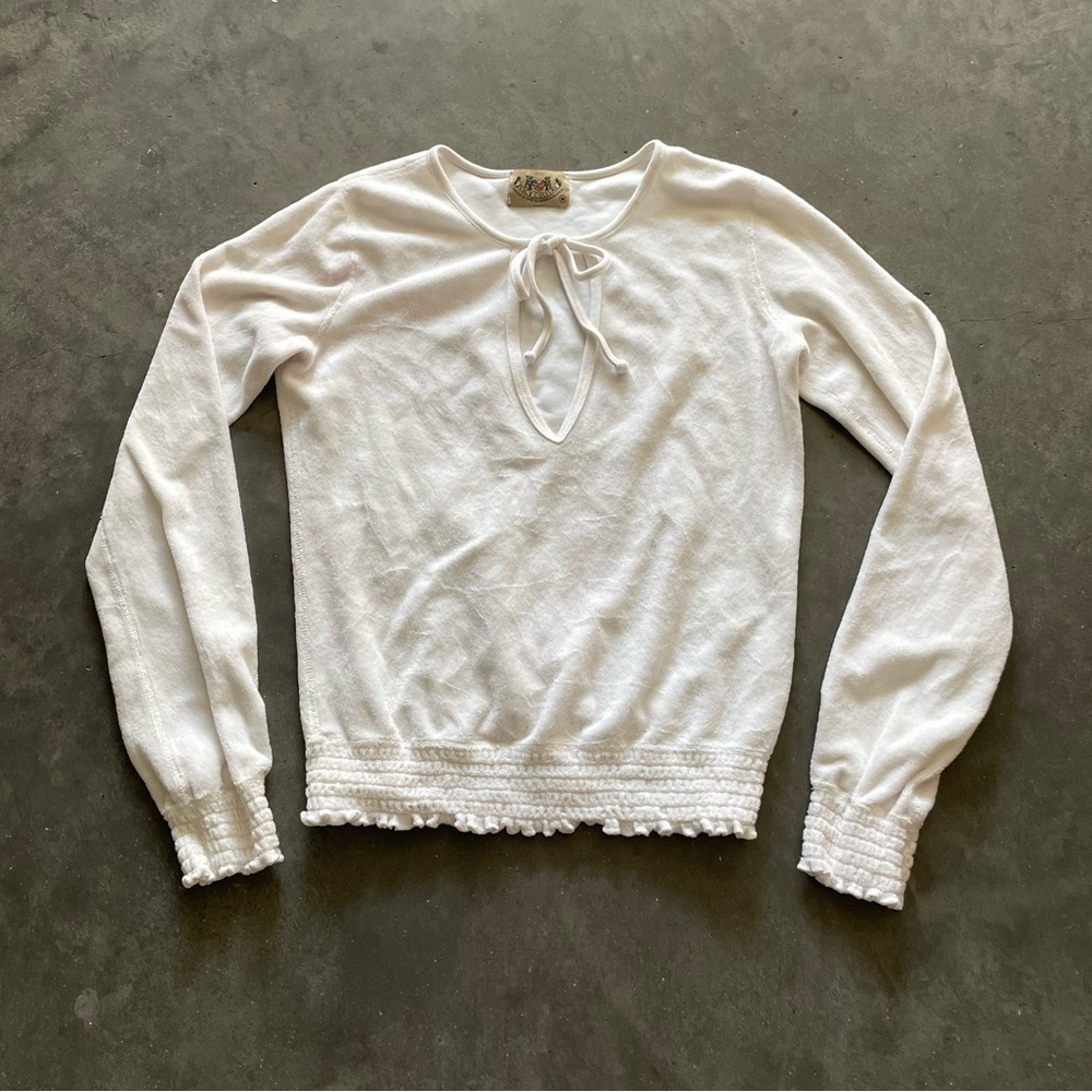 Vintage y2k Juicy Couture Terry Cloth longsleeve top